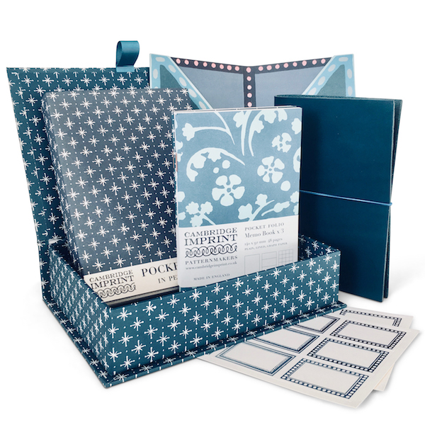 Cambridge Imprint Blue Pocket Folio Gift Box