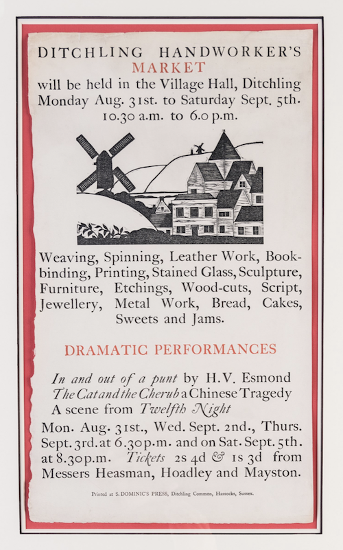Ditchling Handworkers' Market Poster