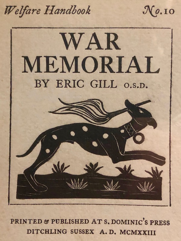 Eric Gill War Memorial