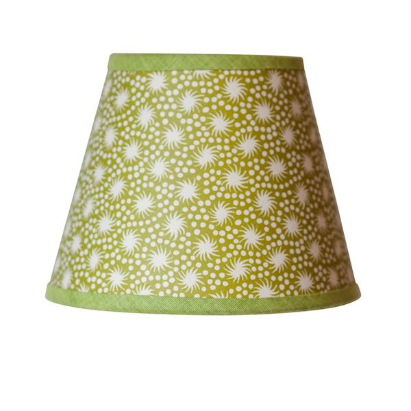 Bawden Green Patterned Paper Lampshade Cambridge Imprint Bawden Green Patterned Paper Lampshade, 15 Cm Lamp Shade