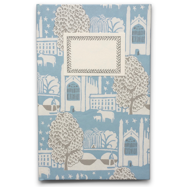Cambridge Imprint Patterned Hardback Notebook in Cambridge Summer paper, for Heffers