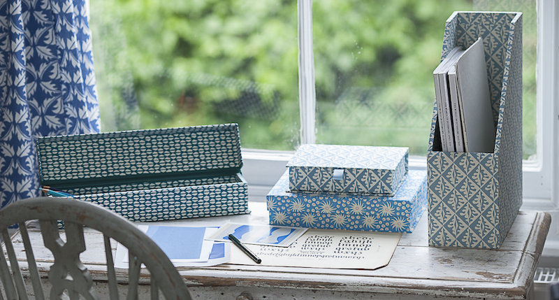 Cambridge Imprint Patterned Boxes and Files