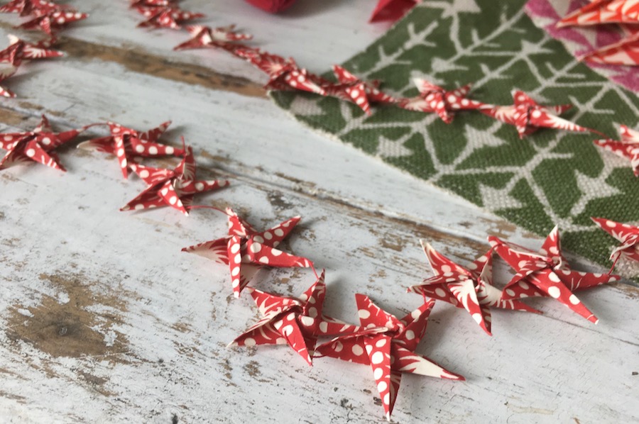 Cambridge Imprint Origami Star Garland