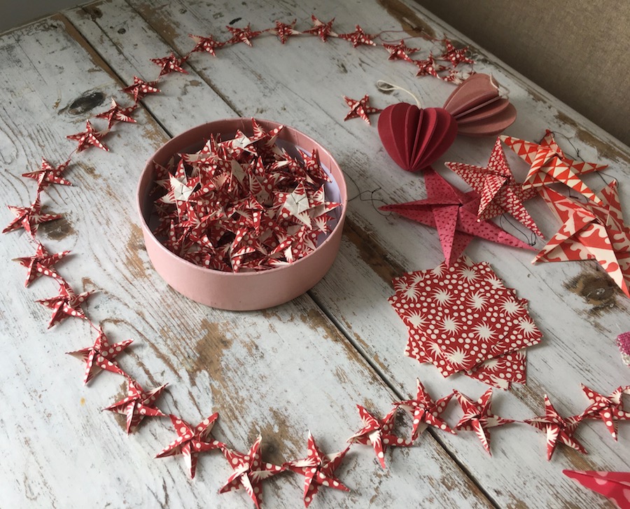 Cambridge Imprint Origami Star Garland