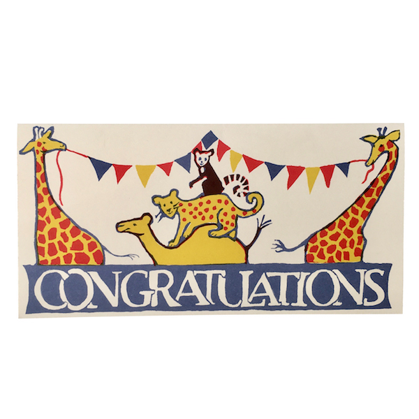 Circus Congratulations Card by Cambridge Imprint