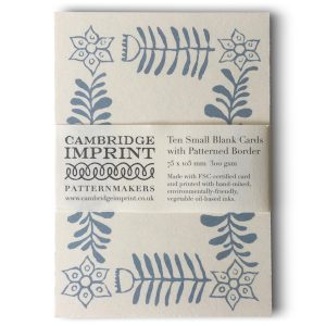 Cambridge Imprint Small Cards with Folk Art Patterned Border