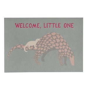 Card Welcome Baby Pangolin