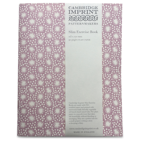 Cambridge Imprint Exercise Book in Animalcules Cupboard Pink