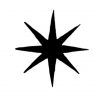Cambridge Imprint Eight-Pointed Star Printing Block