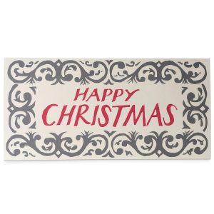 Happy Christmas Arabesque Card by Cambridge Imprint