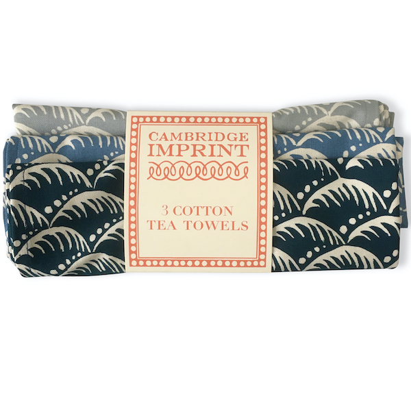 A Set of Three Cambridge Imprint Tea Towels