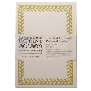 Cambridge Imprint Blank Cards with Patterned Border