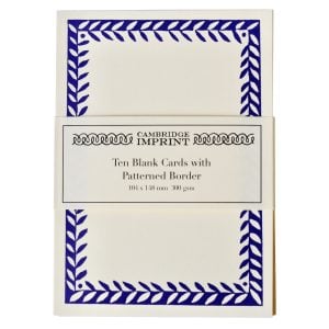 10 Postcards with Patterned Border in Twilight