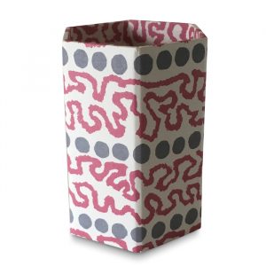 Pencil Pot covered in Charleston Meander Patterned Paper by Cambridge Imprint