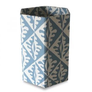 Pencil Pot covered in Oak Leaves Patterned Paper by Cambridge Imprint
