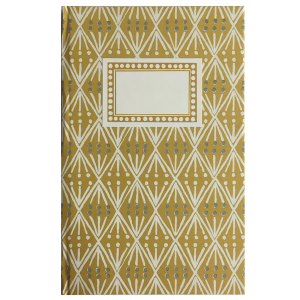 Hardback Notebook covered in Selvedge patterned paper by Cambridge Imprint
