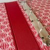 Ring Binder covered in Selvedge Madder patterned paper by Cambridge Imprint