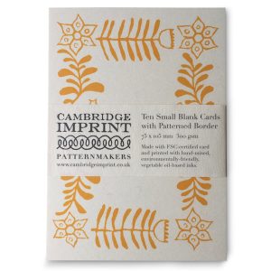 Cambridge Imprint Small Cards with Folk Art Patterned Border