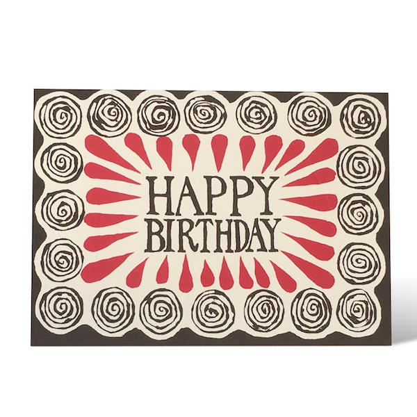 Happy Birthday Spirals card by Cambridge Imprint