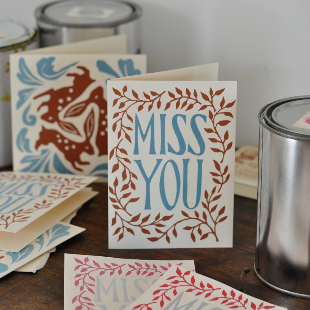 Cambridge Imprint Miss You card