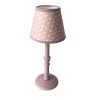 Cambridge Imprint Hand-painted Wooden Lamp Base and Patterned Shade