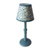 Cambridge Imprint Hand-painted Wooden Lamp Base and Patterned Shade