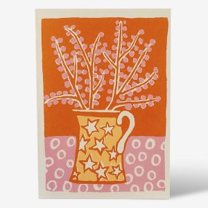 Jug and Blossom card by Cambridge Imprint