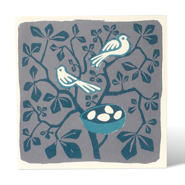 Nightbirds Nesting card by Cambridge Imprint