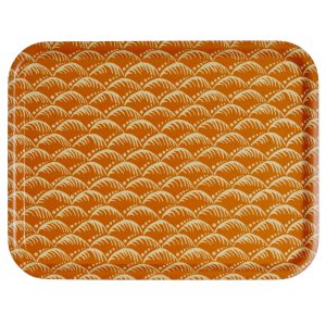 Birch Tray Oblong in Wave Blood Orange