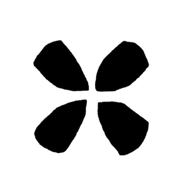 Cambridge Imprint Four Petals Printing Block