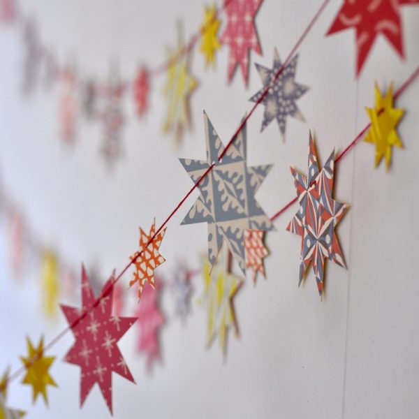 Press-out patterned card stars by Cambridge Imprint