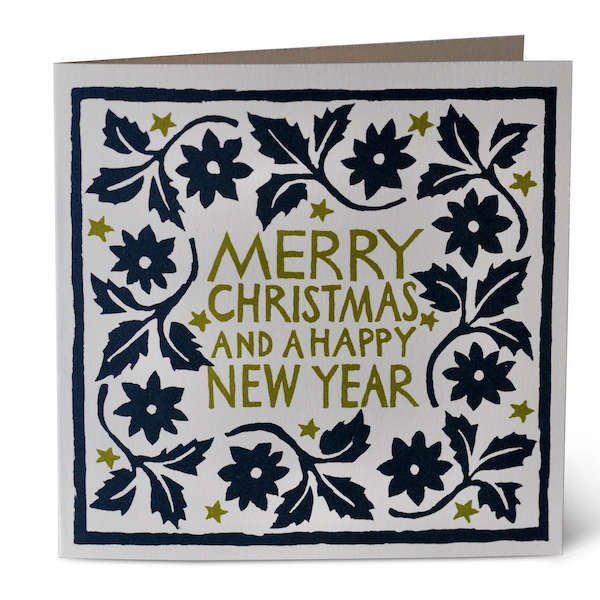 Cambridge Imprint Leaves and Stars Card