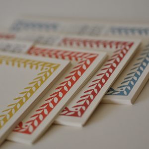 Notecards with Patterned Borders