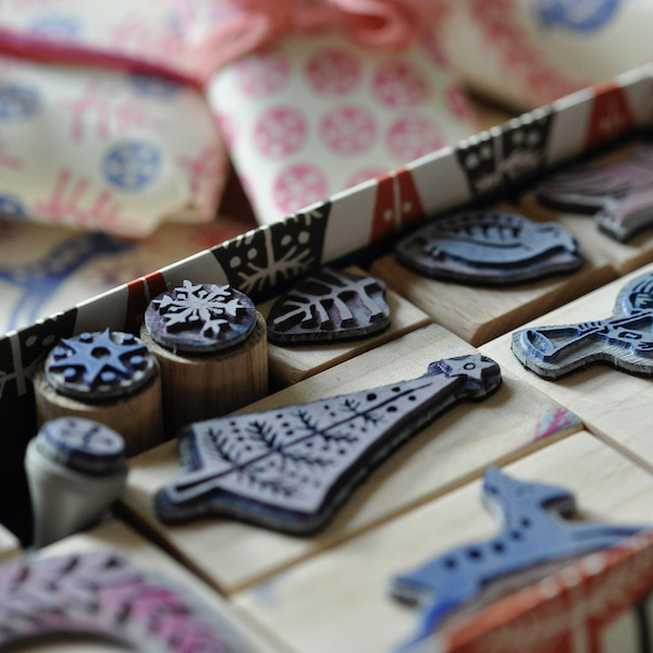 Christmas Printing Block Set by Cambridge Imprint
