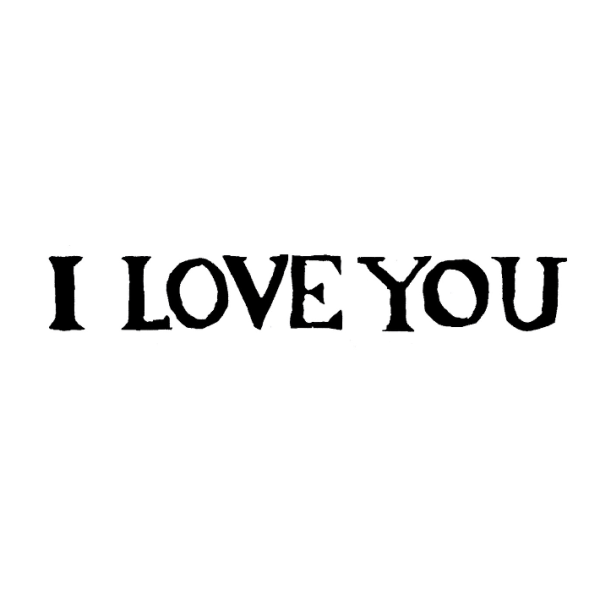 I Love You Printing Block by Cambridge Imprint