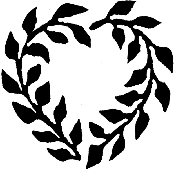 Heart Wreath Printing block by Cambridge Imprint