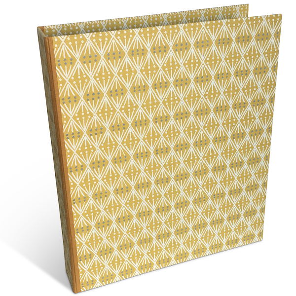 Ring Binder in Selvedge Mustard by Cambridge Imprint