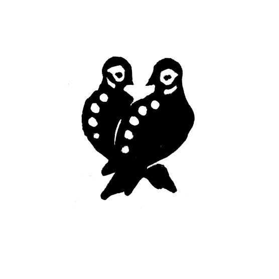 Love Birds Printing Block by Cambridge Imprint