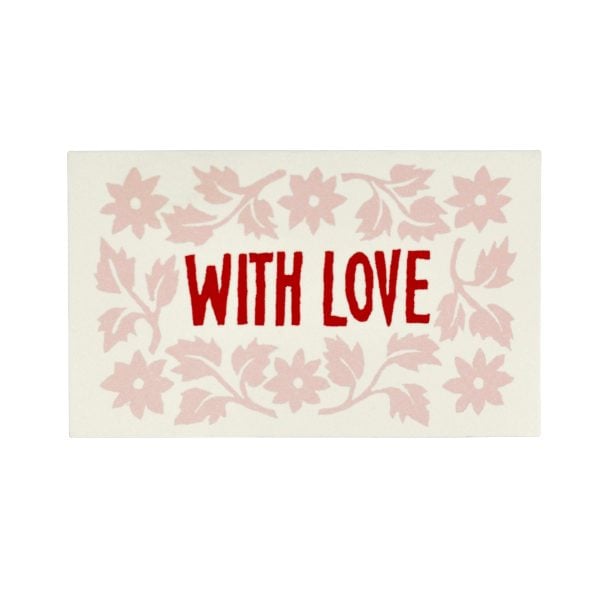 Tiny Gift Card in Pink and Red by Cambridge Imprint