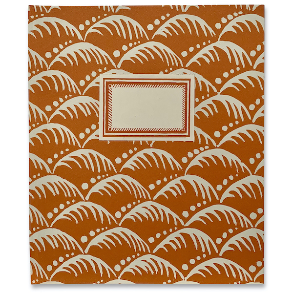 Large Hardback Notebook covered in Wave paper by Cambridge Imprint