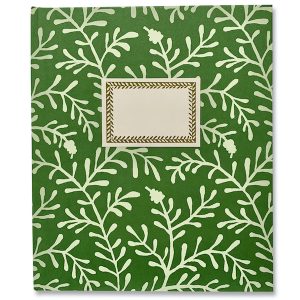 Large Sprig Pea Green Hardback Notebook covered in Sprig paper by Cambridge Imprint