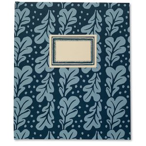Large Quercus Midnight Hardback Notebook covered in Quercus paper by Cambridge Imprint
