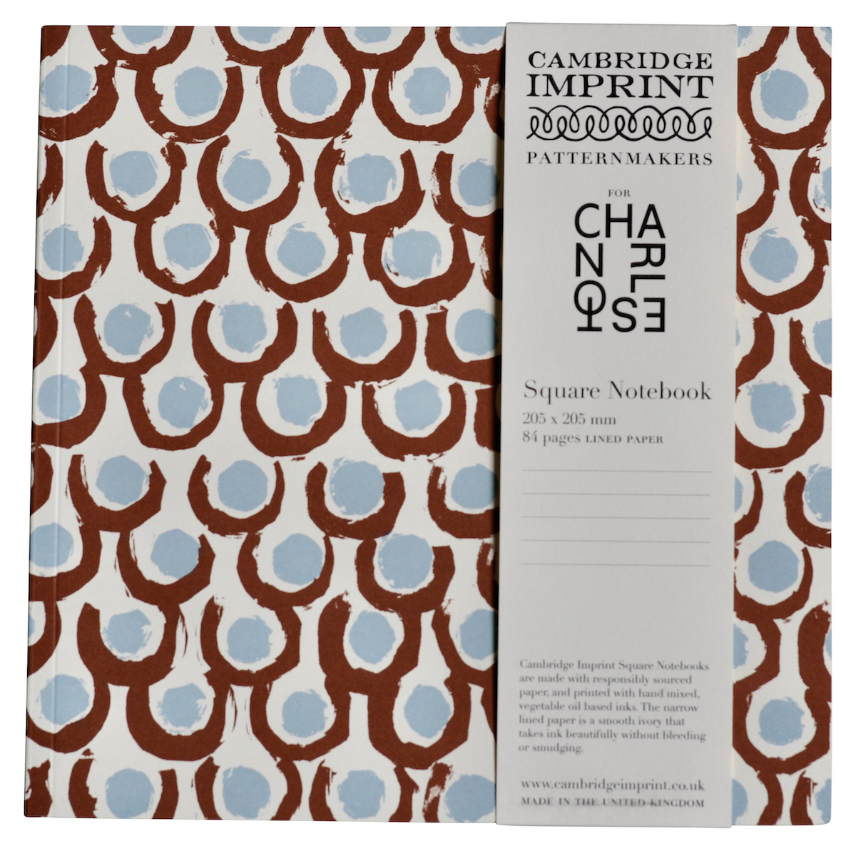 Square Notebook with Lined Paper in Charleston Loop and Spot ...