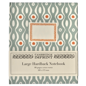 Large Hardback Notebook covered in Persephone paper by Cambridge Imprint