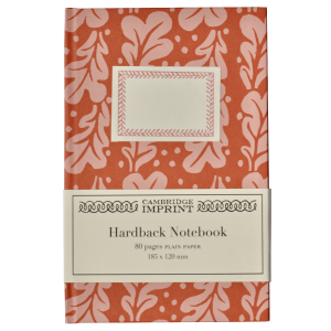 Hardback Notebook covered in Quercus paper by Cambridge Imprint