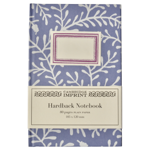 Hardback Notebook covered in Sprig paper by Cambridge Imprint