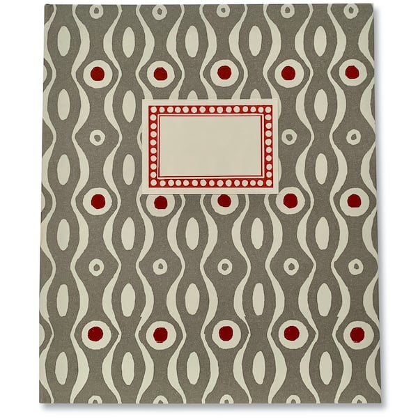 Large Persephone Grey Hardback Notebook covered in Persephone paper by Cambridge Imprint