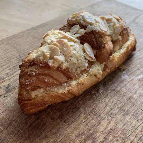 finished almond croissant