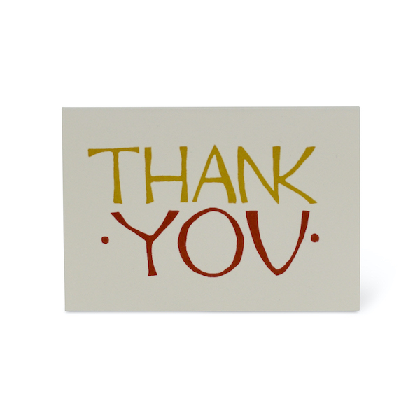 Thank You Card, Cambridge Imprint for Kettle's Yard
