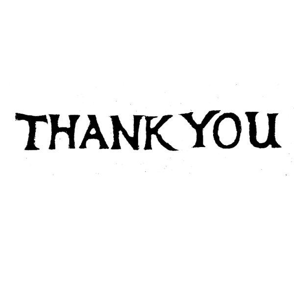Cambridge Imprint Thank You Printing Block